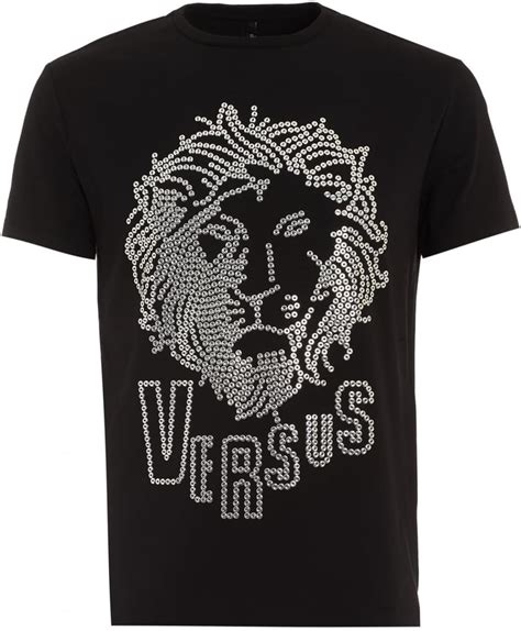 Versace Versus BU90104 Lion Stud Head Black T